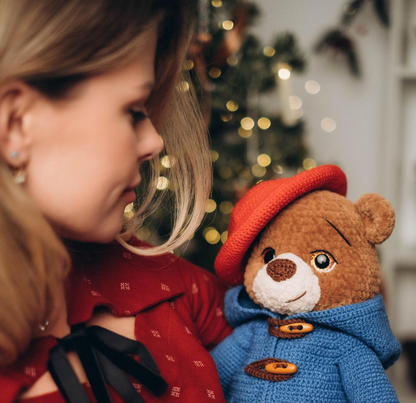 🧳 Teddy Bear Traveler Crochet Pattern