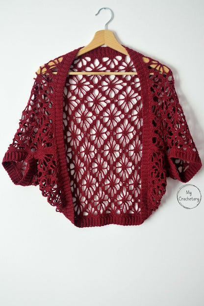Meadow Lace Crochet Shrug